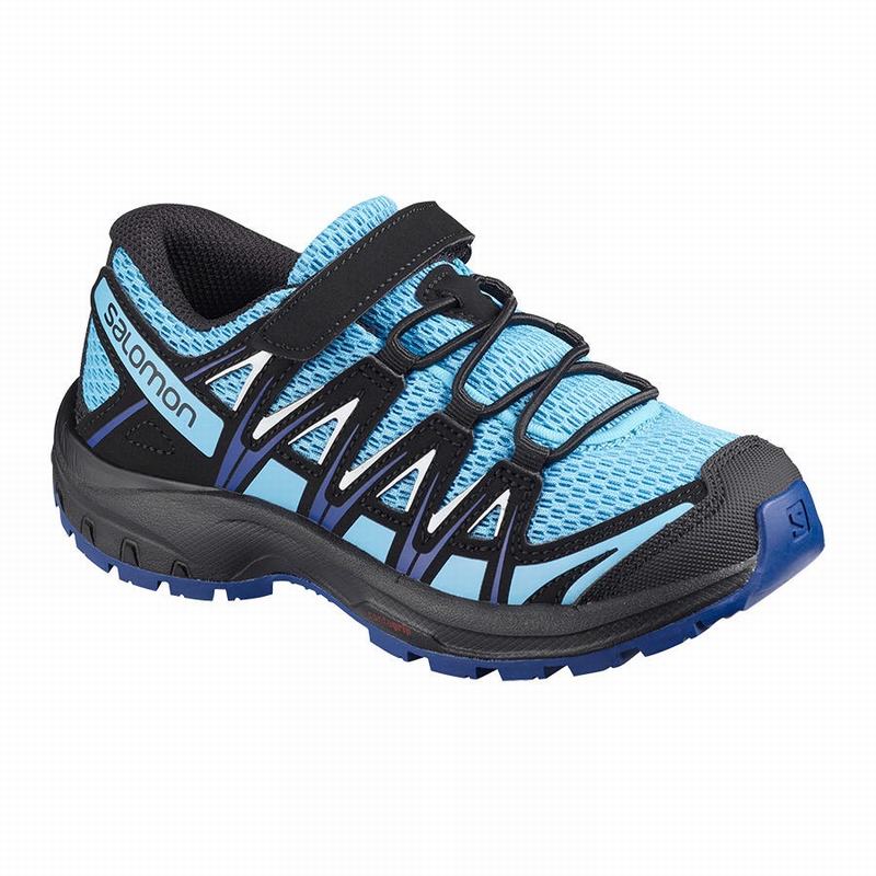 SALOMON XA PRO 3D K Philippines - Kids' Trail Running Shoes - Blue/White | 358410-SPJ